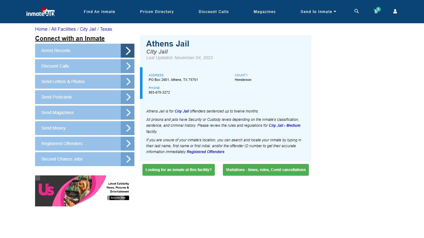 Athens Jail | Inmate Locator
